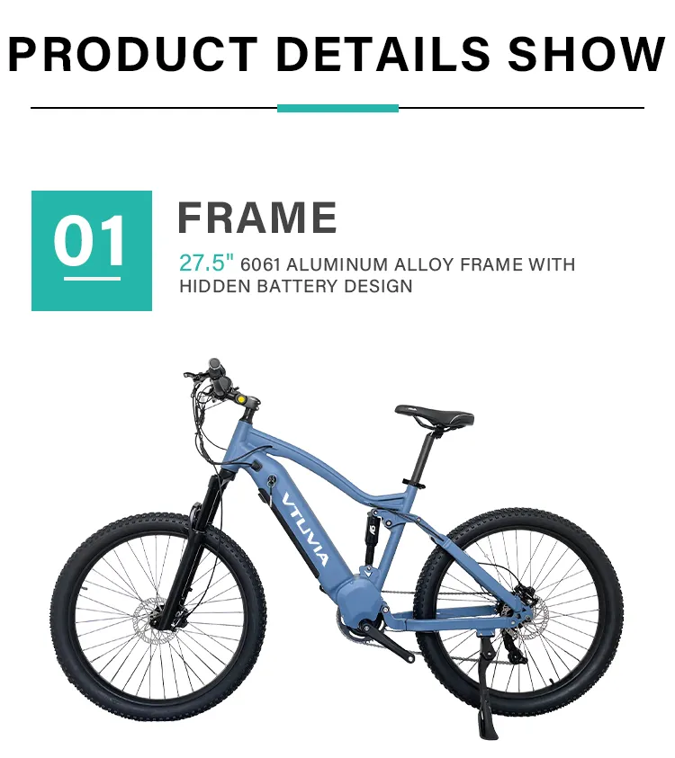 1000W Bafang G510 Ultra Ebike Full Suspension Electric Bike