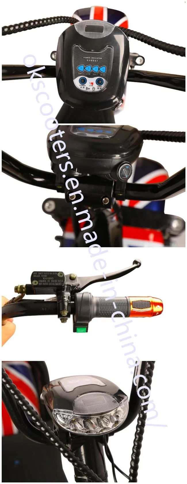 1500W Electric Scooter Halley Scooter Hot Sale ATV Scooter with Big Wheel