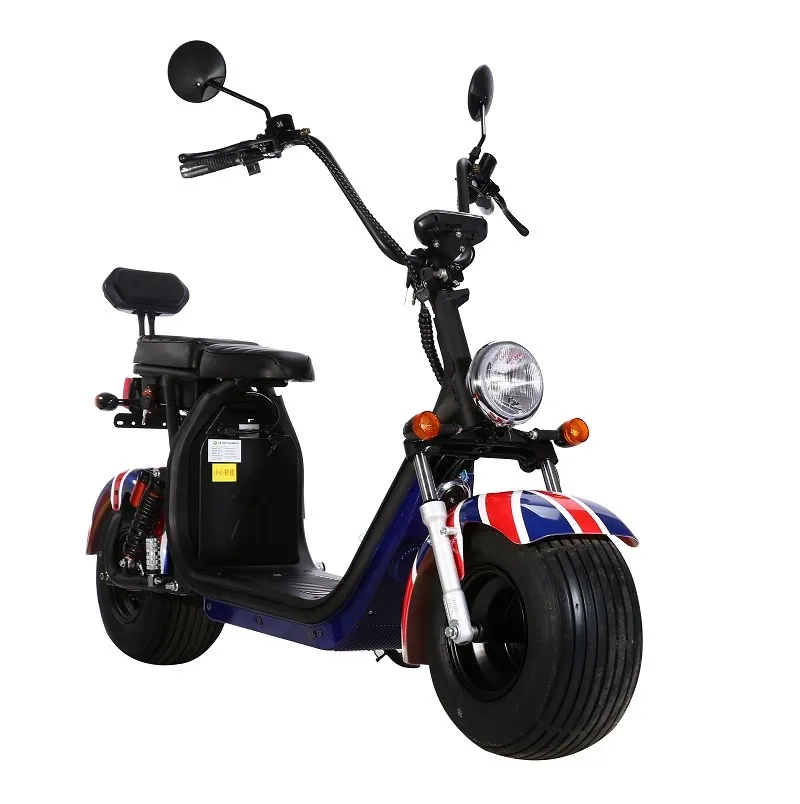 2021 Dh0502 The Most Popular Fat Tire Two Wheel Halley Scooter Electric Citycoco