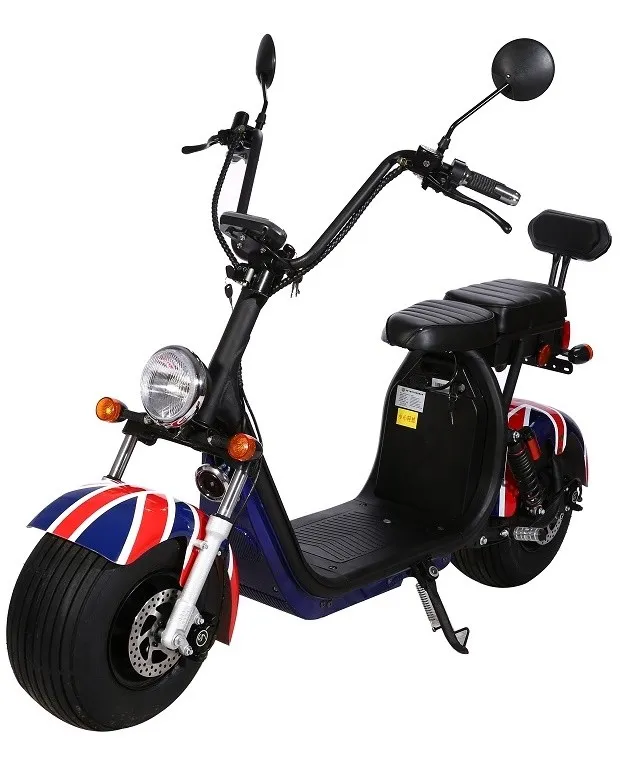 2021 Dh0502 The Most Popular Fat Tire Two Wheel Halley Scooter Electric Citycoco