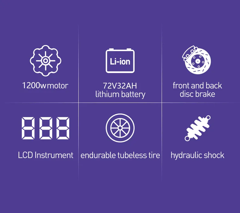 2021 New Style Electric Scooter with Lithium Battery and 75km/H
