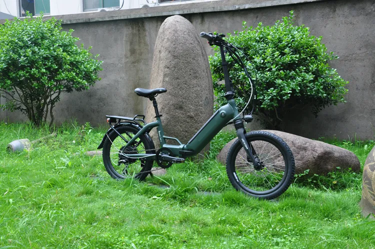 2021 Paselec Electric Folding Bike 20" Ebike 8 Speed Gears 100 Miles with Hidden Battery