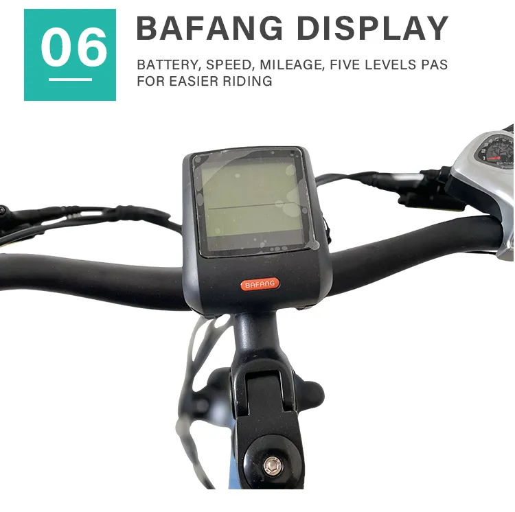 26 Inch Fat Tire G510 1000W Bafang MID Drive Ebike