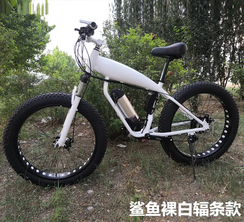 26inch Best Design Cheap Steel Electric Fat Bike off Road with Spoke Wheel for Sale Full Suspension Electric Mountain Dirt Bike