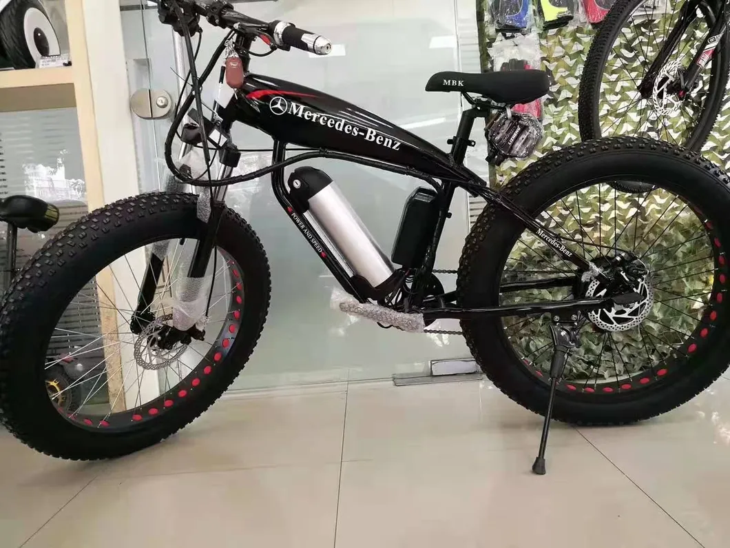 26inch Best Design Cheap Steel Electric Fat Bike off Road with Spoke Wheel for Sale Full Suspension Electric Mountain Dirt Bike