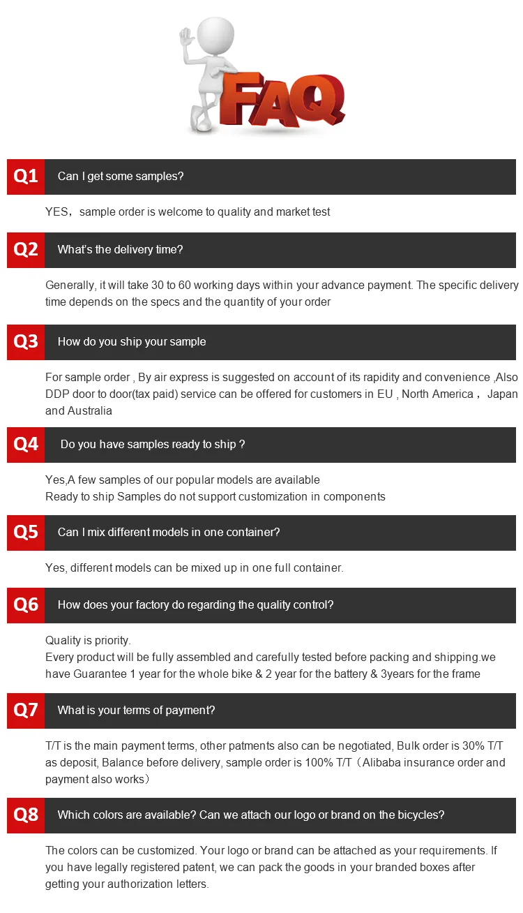 26inch Tire with 500W Motor 48V 14ah Li-ion Battery City Electric Bike