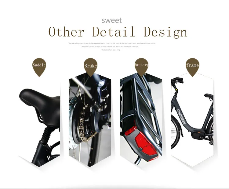 36V 250W Electric Balance Bike Electric Chopper Bike Road Bike