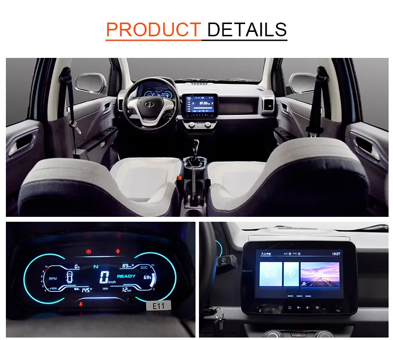 4 Seats Electric EV Cars Range 220km