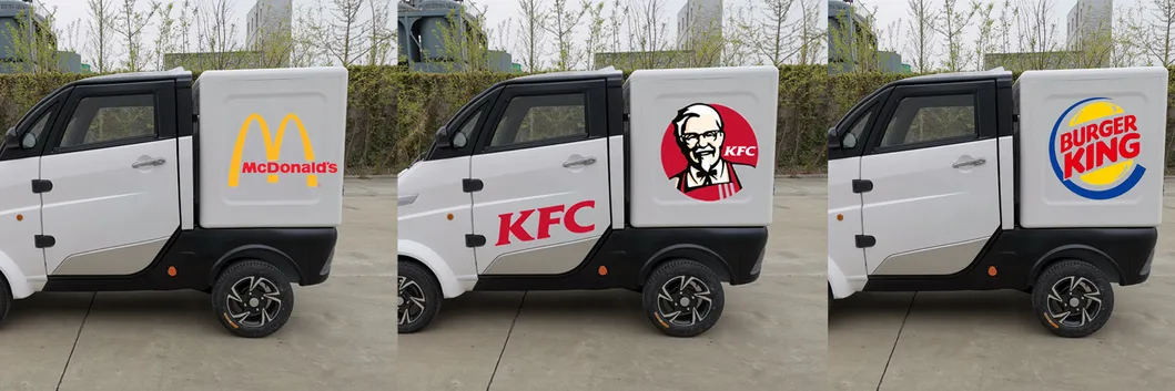 4 Wheel L6e Coc Approved Electric Van Vehicle for Food Delivery