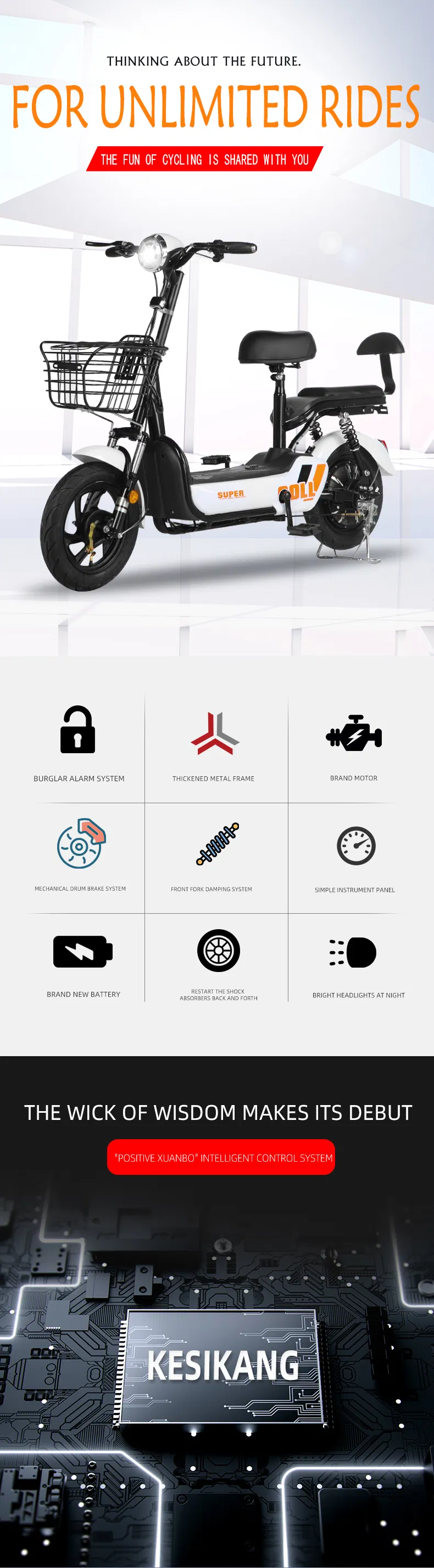 60 Km Electric Bike Hub Motor &nbsp;Not Foldable 500W Electric Bike &nbsp;48V12A Three Wheel Electric Bike