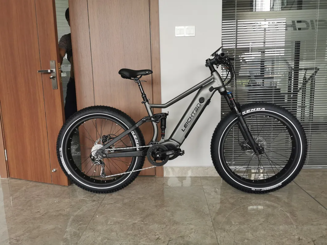 6061 Alloy Aluminum Frame Electric Bicycle Full Suspension Mountain Electric Bike 48V 750-1000W Mountain Electric Bicycle