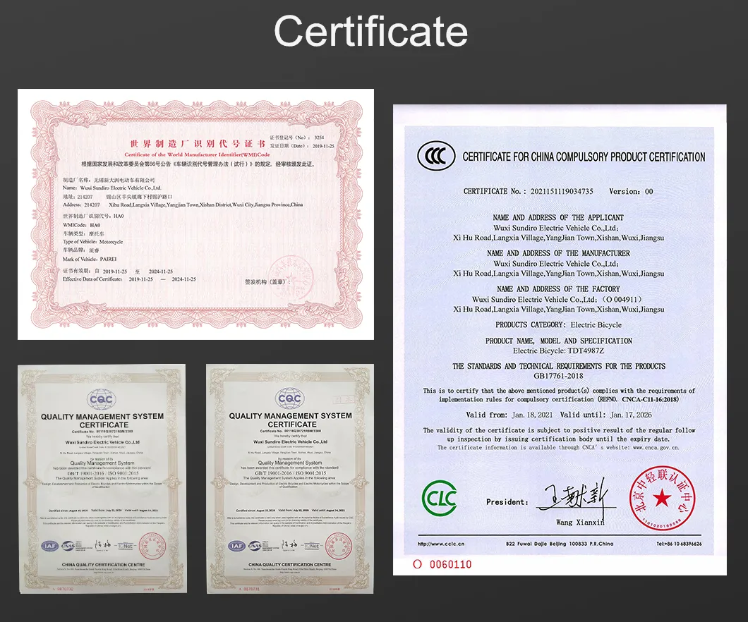 60V 20ah Loading Electric Motorcycle with Pedals/E-Bike Battery Water Bottle Battery Pack