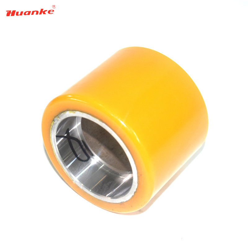 80*64mm PU Coated Iron Core Load Wheel for Hangcha Pallet Truck