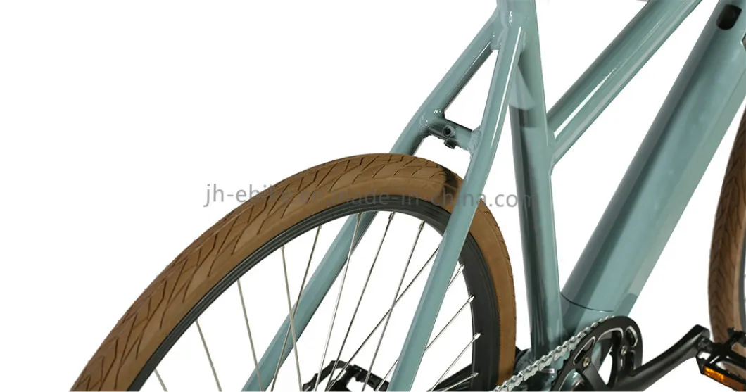 Alloy Frame Fixie Urban Bike 700c E-City Electric City Bike 250W Ladies City Bicycle