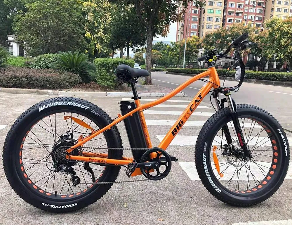 Alu Alloy 1500W Electric Fat Bicycles 45kmph