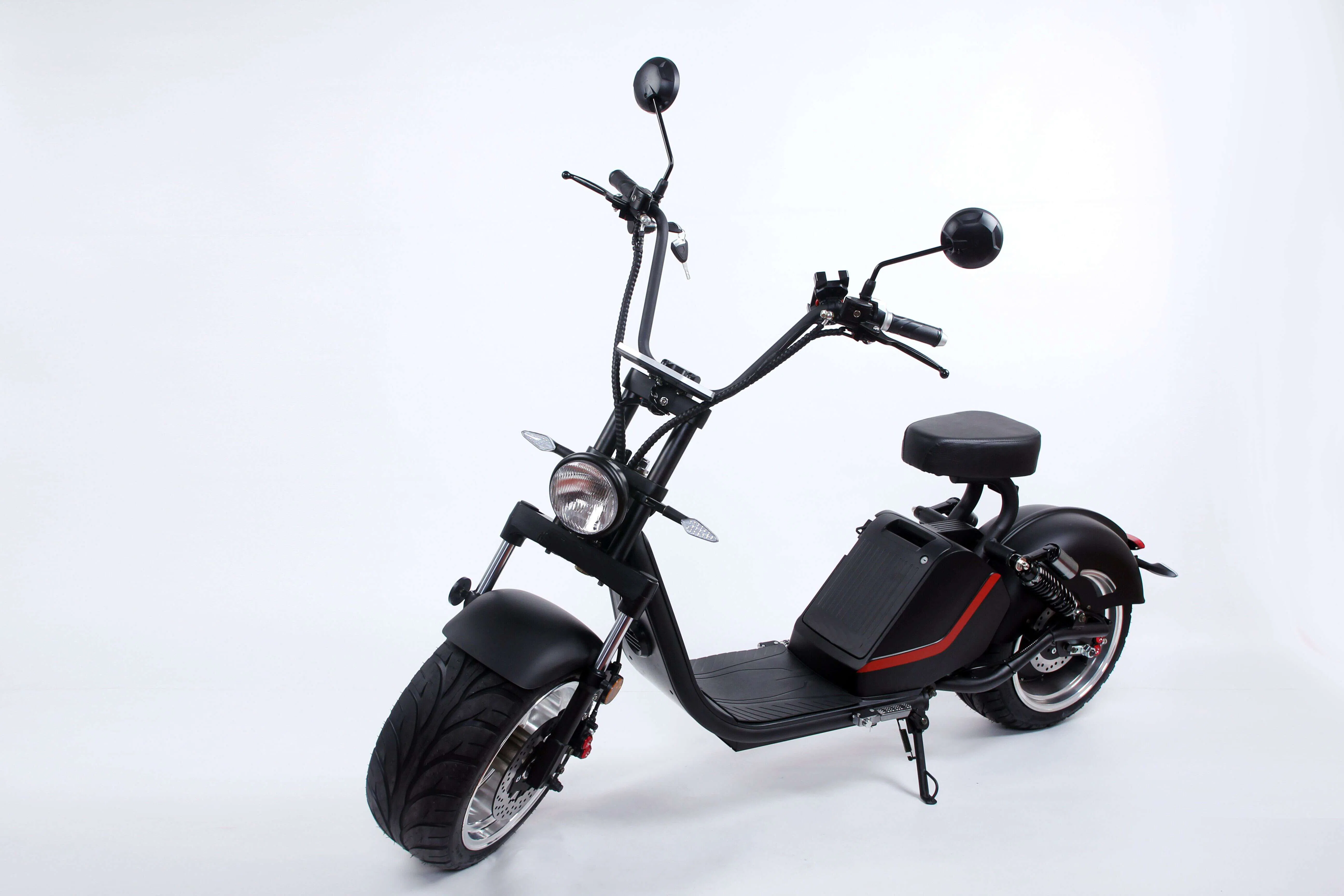 Big Wheel Fat Tire Electric Scooter Rear Gearless Motor Adult with Pedal Assist System
