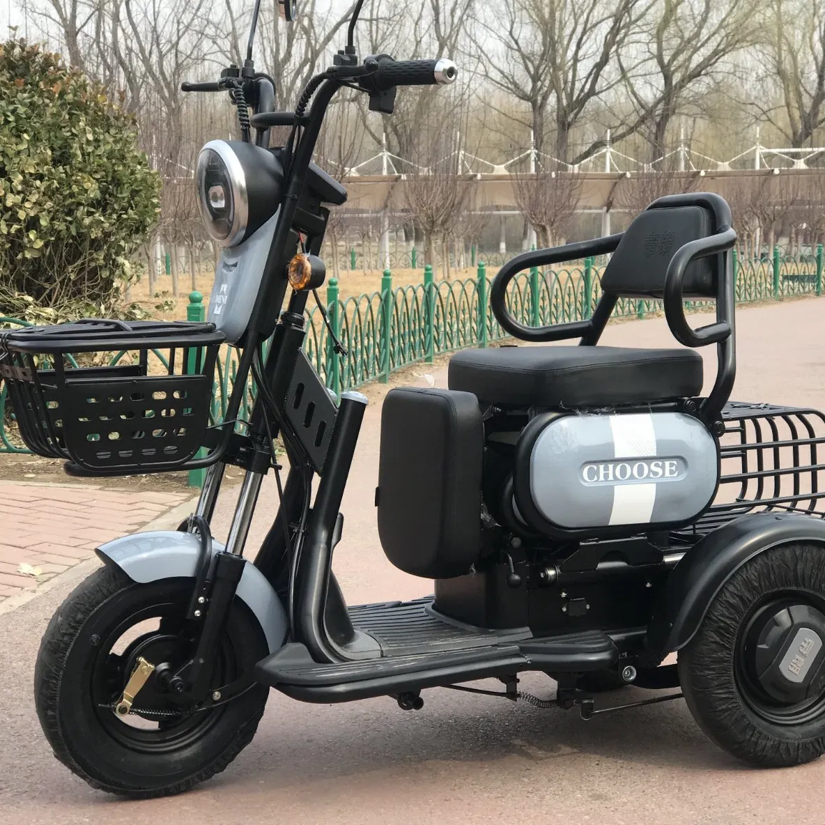 China Cheap Adult 3 Wheeler Electric Vehicle Tricycle for 2 People Electric Tricycle
