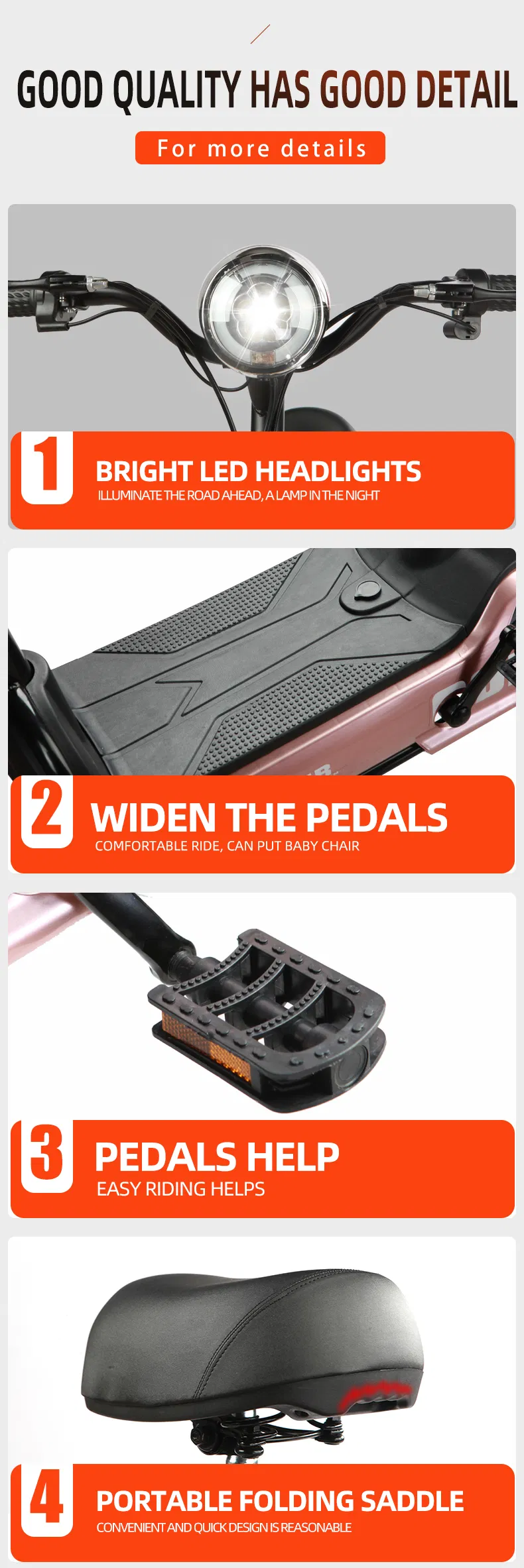 China Electric Bicycle Bike Kit &nbsp;30km/H Electric Handicapped Scooter &nbsp;China China Electric Bike