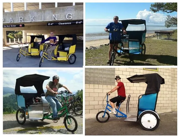 China Outdoor Mobile Passengers Cargo Bicycle Bike for Tour