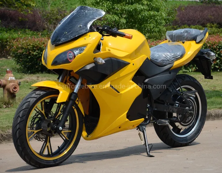 Chinese Good Sale Racing Motorcycle with 72V 80A Lithium Battery