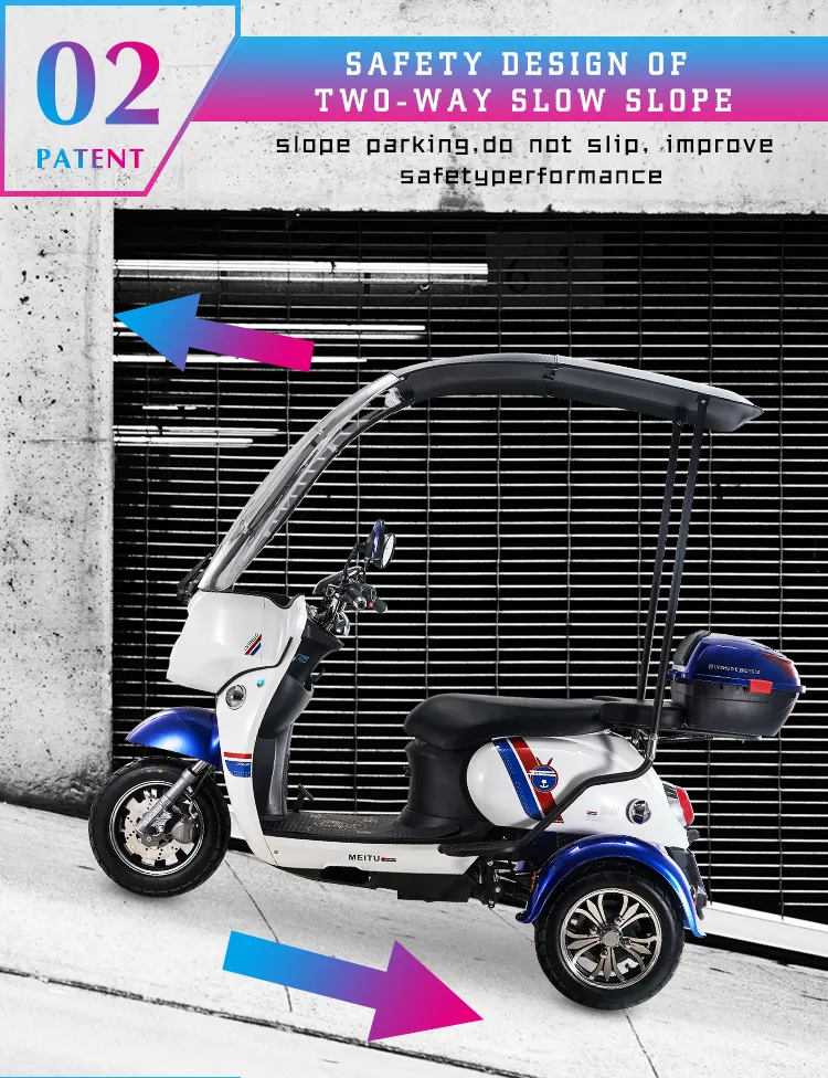Container for Girls Retro Adulte Passenger Cargo Pedal Trike Tricyclee EU Warehouse Tricycle Pick up Electric Tricycles 2 Personas