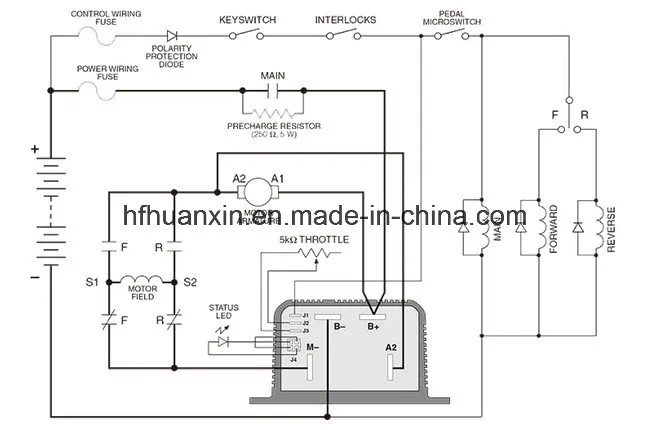 1204m-5305 Curtis Controller 36V / 48V - 325A Motor Controller