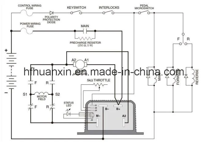 Curtis Series Excitation Controller 1204m-6301 48V-72V 325A