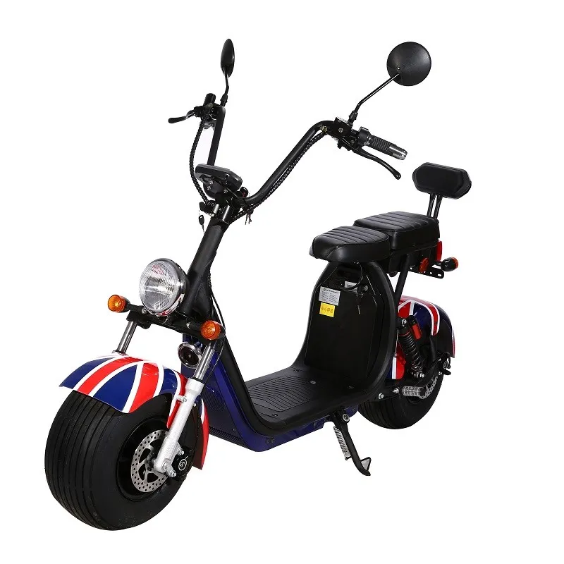 Dh0502 The Most Popular Fat Tire Two Wheel Halley Scooterelectric Citycoco