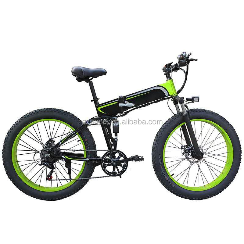 Dropshipping Cycle Fat Mountain Bikes Folding Ebike 350W Electric Bike Battery 48V