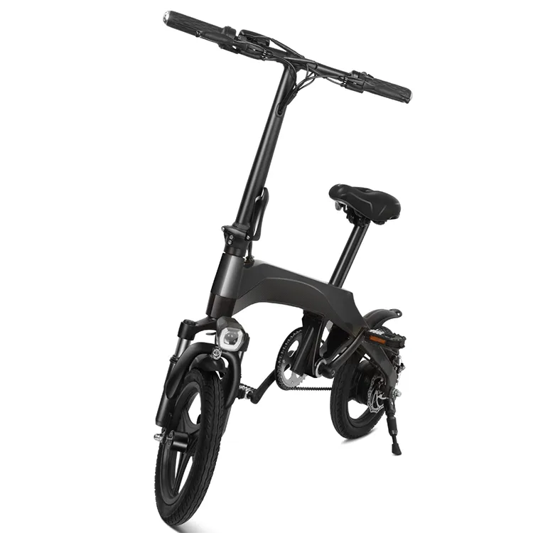 Ecorider Mini Bicycle 14 Inch Pocket Bikes Carbon Fiber Electric Bike