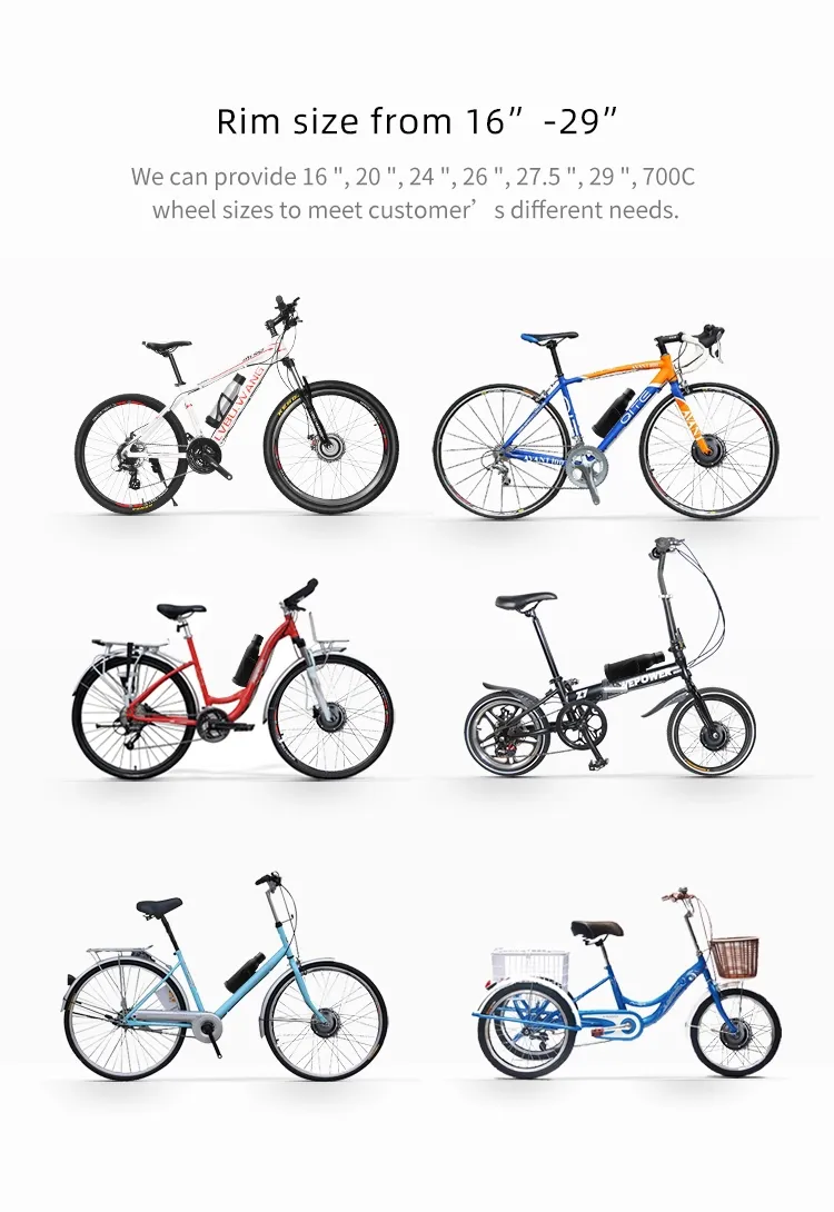 Electric Bike Conversion Kit 36V 250W 36V 5.8ah Model No. Bty20V