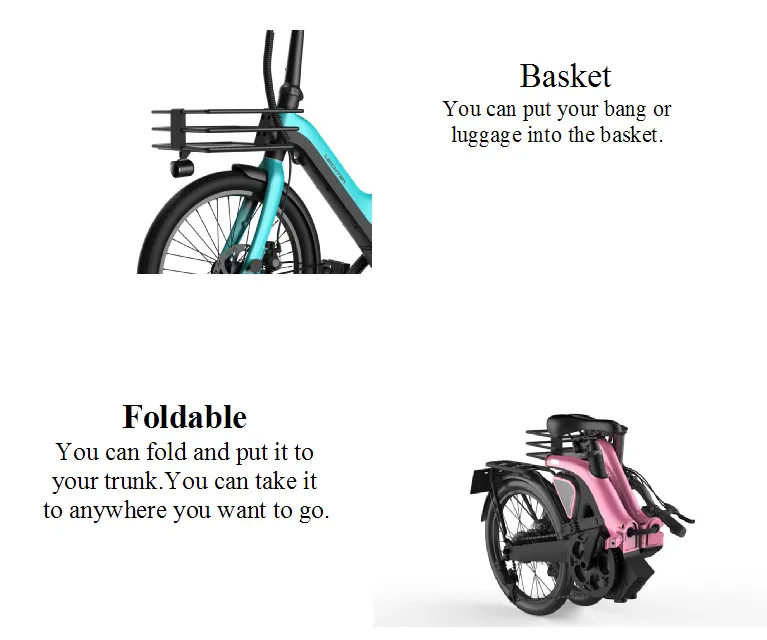 Factory Sales Mini 36V High Quality Road Bike City Electric Bicycle Lithium Power Folding Foldable Ebike