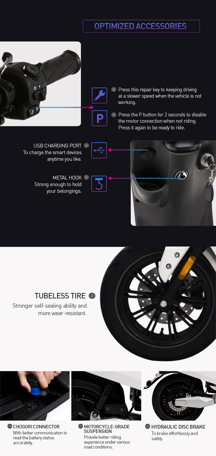 Factory Supply 3000W 2 Wheel EEC Electric Motorcycle for Adults with Double Lithium Battery