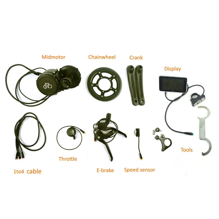 Greenpedel 42t 44t 46t 48V 350W E Bike Motor Central Motor for Electric Bike