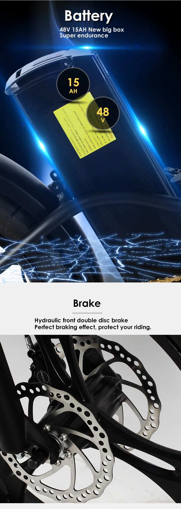 High-End Aluminum Alloy Cool Electric Bike 48V 750W 20ah Full Suspension Adults 20inch Folding Fat Electric Bike