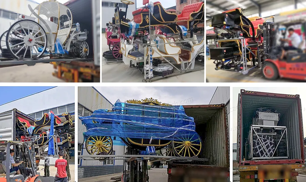 High Quality Christmas Pumpkin Carriage/Electric Royal Carriage/Horse Cart