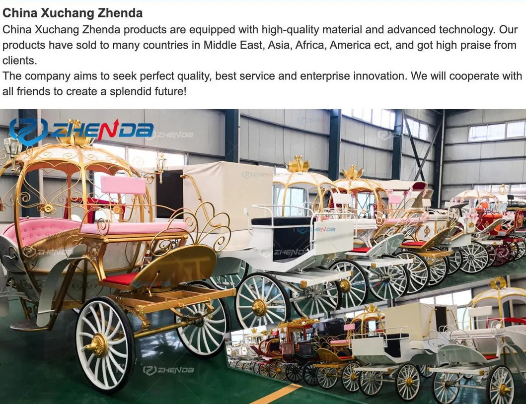 High Quality Christmas Pumpkin Carriage/Electric Royal Carriage/Horse Cart