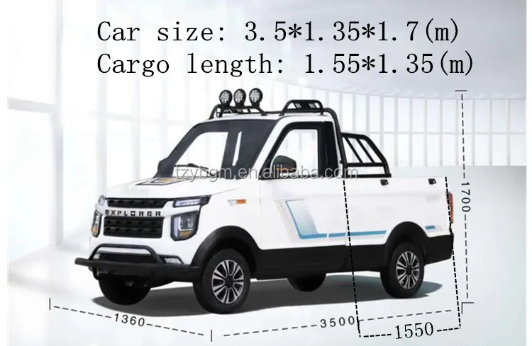 Left/Right Cheap 4 Wheel Cheap Electric Car Pickup New Energy Vehicles