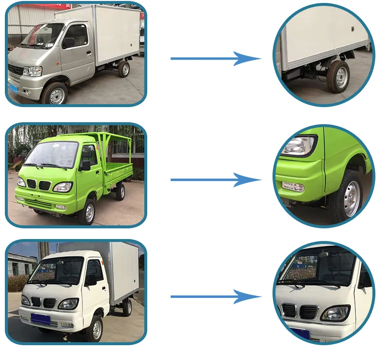 Long Voyage 150km Lithium Battery 200Ah Right Hand Driving Mini Electric Truck