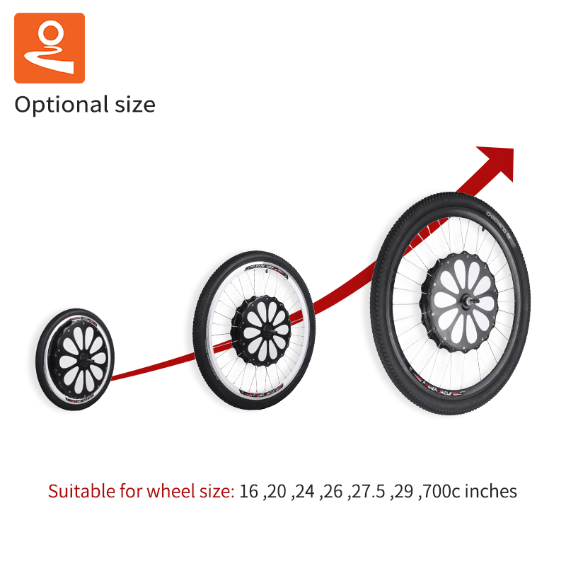 Lvbu Bx30d 16-700c Inch Customizable All in One Wheel E Bike Conversion Kit with Battery Front Hub Motor