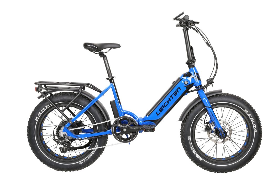 New Arrival Paselec Electric Fat Tire Folding Bike 20" Ebike 7 Speed Gears 500W 100 Miles with 10.4-14ah Battery