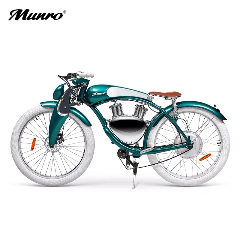 New Generation California 48 V Boy Cruise Electric Moped Bike in Stock for Sale Munro 2.0 Retro Bike Scooter