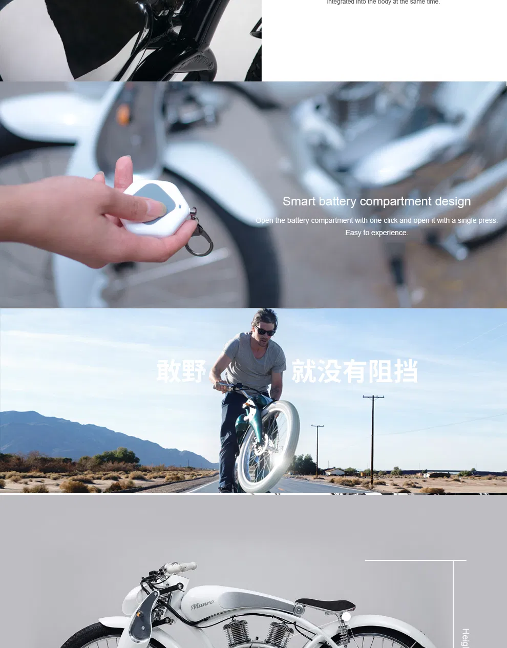 Retro Style Munro 2.0 48V Ebike Fahrrad, Vintage China Bicicleta Electrica, Eski Uzun Menzilli Elektrikli Bisiklet