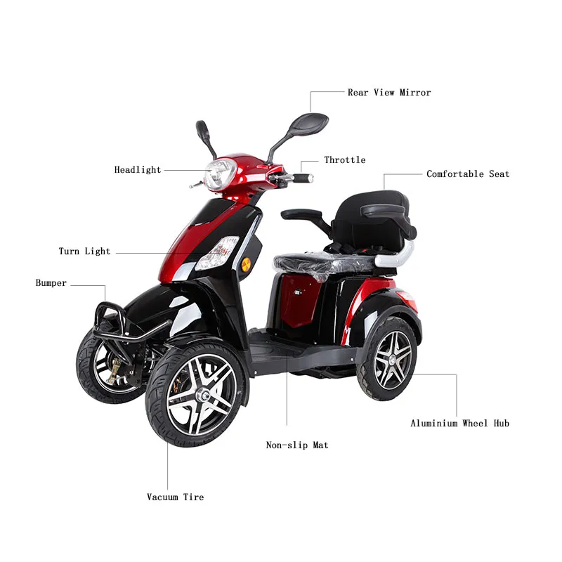 Scooter Elctrico with Four Wheels