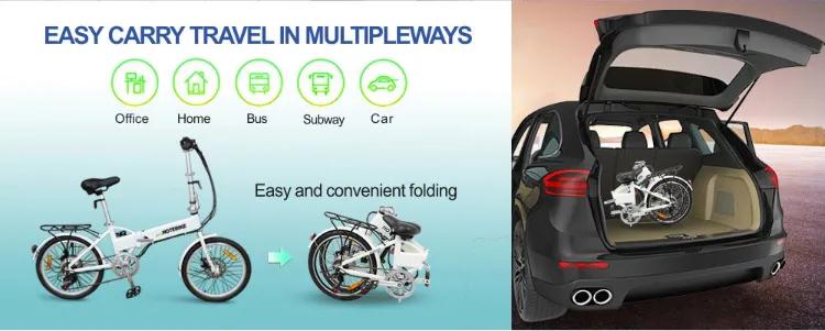 Shuangye Electric Motor Bike with 250W Brushless Mortor Folding Bike