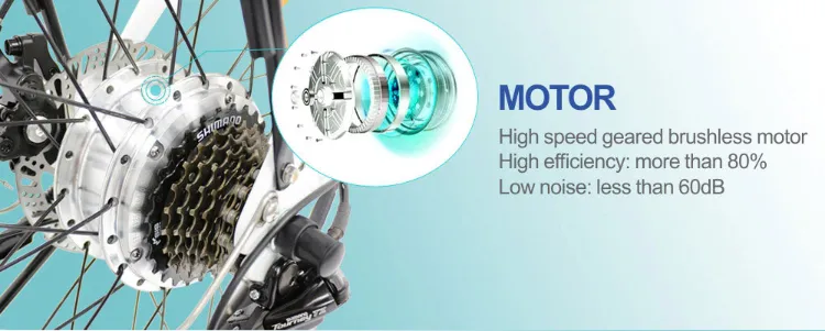 Shuangye Electric Motor Bike with 250W Brushless Mortor Folding Bike