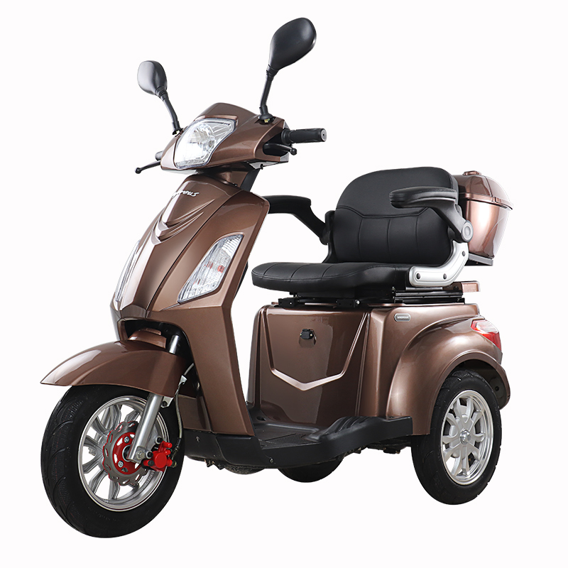 T408 500watt 60/72volt Electric Tricycle Scooter Motorcycle with Rear Seats for Disabled Persons