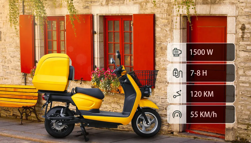 Uber Eats Delivery Electric Motor/Motorcycle Lithium Battery Scooter 1500W 72V40ah Ds5 10