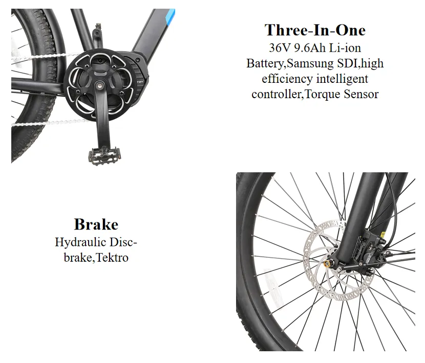Wholesales China Manufacture High Quality 350W Brushless Mountain Bike 36V Electric Bicycle